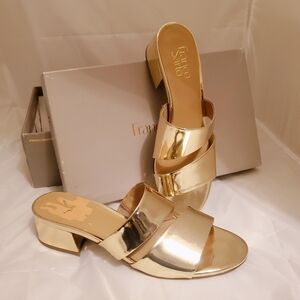 Franco Sarto Gold Tallen Sandal